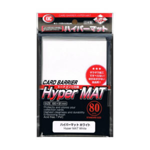 KMC Sleeves Hyper Mat White 80pcs